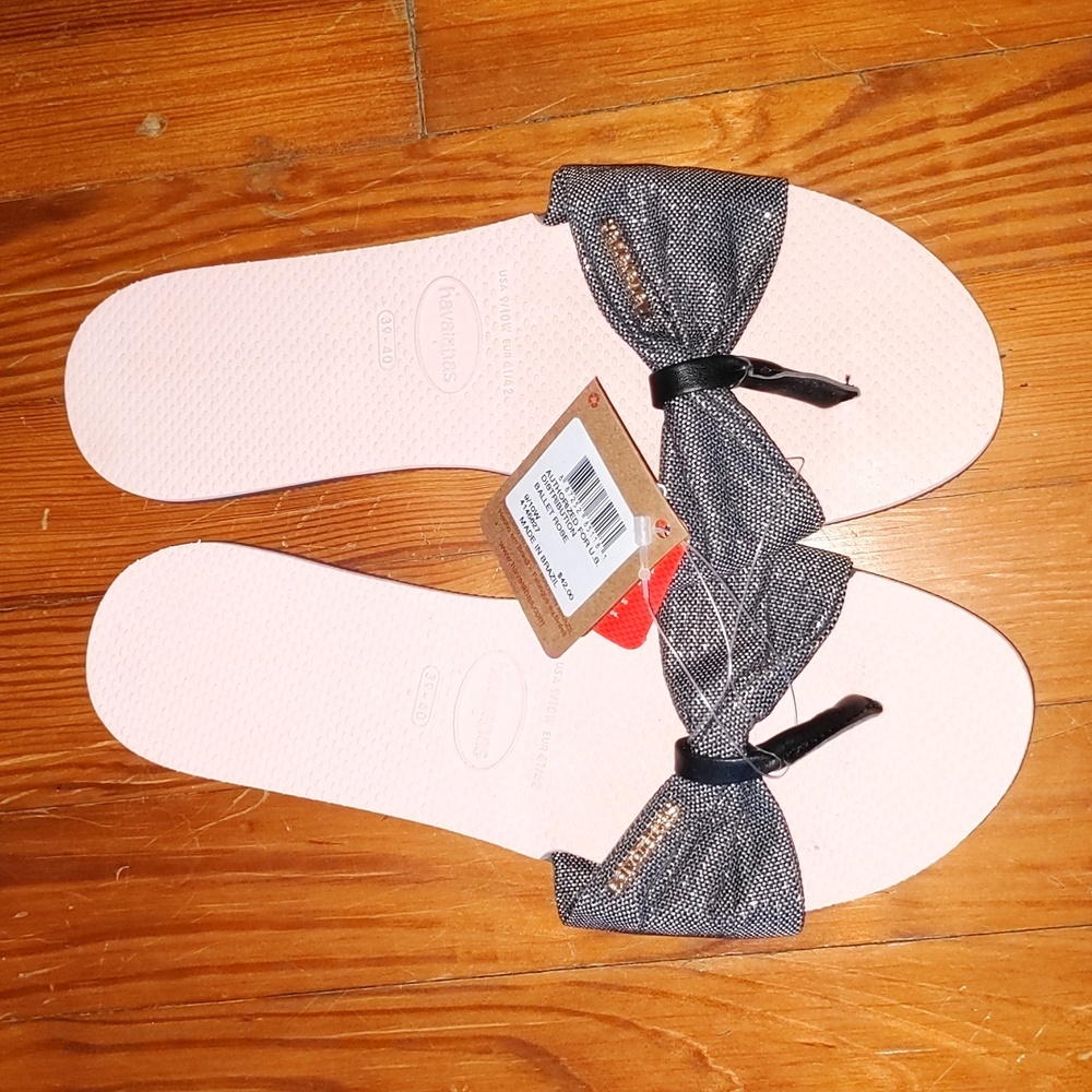 Havaianas You St. Tropez Shine Sandals Ballet Pink Size 9/10 (39-40)
